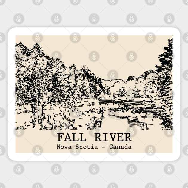 Fall River - Nova Scotia Magnet by Lakeric